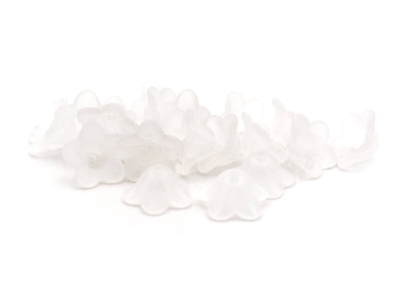 20 Blüten in weiss, 13 mm