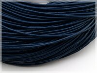 2 m echtes Lederband dunkelblau 2 mm