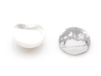 marmorierte Cabochons aus Howlith 8 mm 2 Stück