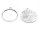 Fassungen in antik silberfarben für 18mm Cabochons 6 Stück