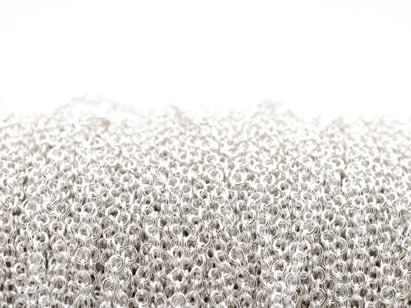 Gliederkette aus Messing mit ovalen Gliedern in silberfarben, 2x1,5mm, 2 m