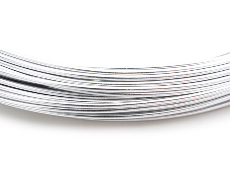 Aluminiumdraht in silberfarben 0,8mm 10m