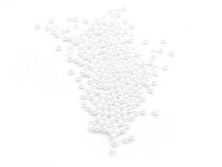 Glasmedaillon Einleger kleine Kugeln in weiß 3mm...