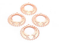 4 orientalische Anhänger in peachy roségold