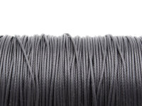Polyesterkordel gewachst in schwarz 0,8mm 10m