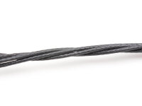 Polyesterkordel gewachst in schwarz 0,8mm 10m