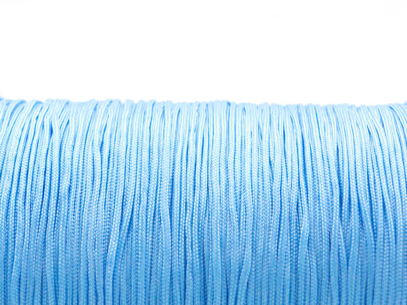 Polyesterkordel in hellblau 1mm 10m