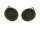 2 Fassungen in antik Bronze für 25 x 18 mm Cabochon