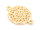 Verbinder Mandala in light goldfarben 4er Set