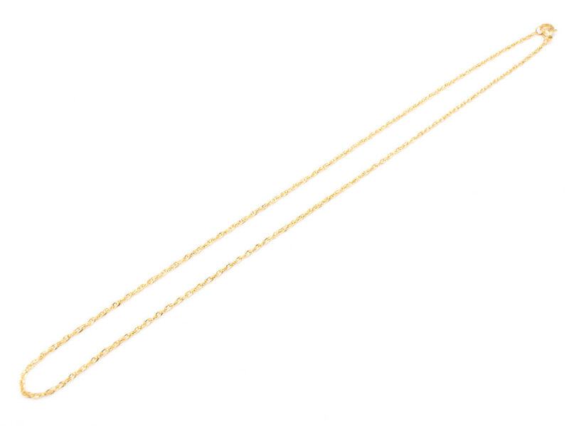 Fertige Gliederkette aus 304 Edelstahl, PVD Gold-Beschichtung, 50 cm 1 Stück