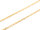 Fertige Gliederkette aus 304 Edelstahl, PVD Gold-Beschichtung, 50 cm 1 Stück