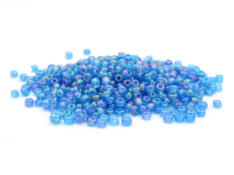 Rocailles Perlen in blau 3mm 40g