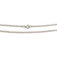 Gliederkette mit runden Gliedern in platinfarben 60cm