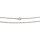 Gliederkette mit runden Gliedern in platinfarben 60cm