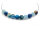 Achatperlen in blau 6 mm 10 Stück