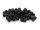 Lavasteinperlen in schwarz 4 mm 30 Stück