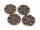 Schmuckelement aus Metall in antik bronzefarben 28mm 4 Stück