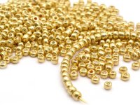 Rocailles Perlen in goldfarben 4mm 20g