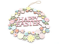 Wanddeko mit Schriftzug Happy Easter aus Holz