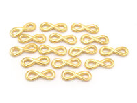 Verbinder als Infinity in goldfarben aus Edelstahl 1 Stk.