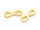 Verbinder als Infinity in goldfarben aus Edelstahl 1 Stk.