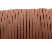 Band aus Wildlederimitat in hellbraun 3mm breit 4m