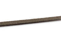Velourband aus Wildlederimitat in khaki 3 mm breit, 4 m