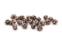 20 Zwischenperlen in Vintage kupfer, 4 mm