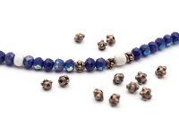 20 Zwischenperlen in Vintage kupfer, 4 mm