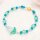 Perlen aus natürlicher Jade in hellblau 3x4 mm 20 Stück