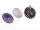 2 Cabochons echter Amethyst, 18 x 13 mm