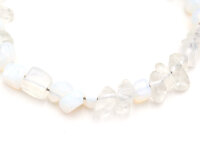 kleine Nuggets als Perle aus Opalite in weiß 10g