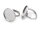 Ringrohlinge aus 304 Edelstahl in platinfarben für 20 mm Cabochons 2 Stück