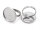 Ringrohlinge aus 304 Edelstahl in platinfarben für 20 mm Cabochons 2 Stück