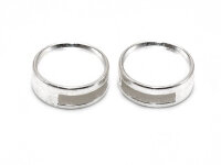 Schiebeperle für 11 mm Cabochons silberfarben 4...