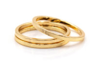 Ringe als Verbinder 18K Gold Beschichtung 15 mm 2 Stück