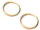 Ringe als Verbinder 18K Gold Beschichtung 15 mm 2 Stück