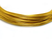 Aluminiumdraht in goldfarben 0,8 mm 10 m