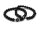 Perlen aus Achat in schwarz 6mm 10 Stück