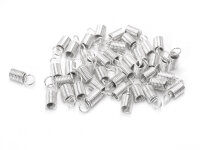 Endkappen für 3,5 mm Bänder in silberfarben 40...