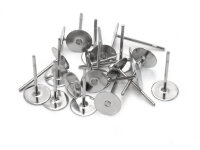 Ohrstecker aus 304 Edelstahl in platinfarben mit 6mm...
