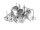 Ohrstecker aus 304 Edelstahl in platinfarben mit 6mm Klebefläche 20 Stück