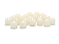 Perlen in Jadeoptik cremefarben 10mm 20 Stück