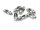 Verschlüsse für 2,4mm Kugelketten in platinfarben 30er Set