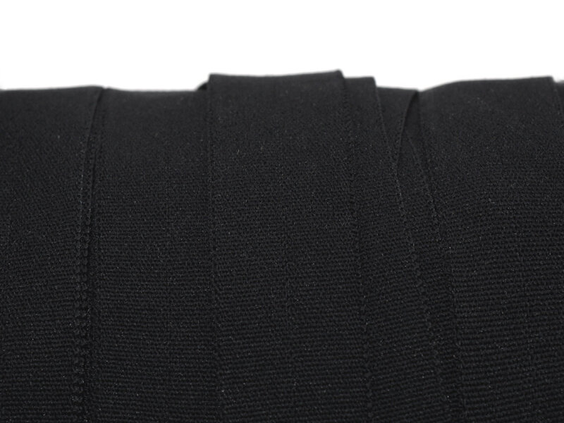 elastisches Gummiband/Faltband in schwarz 4 m 15 mm