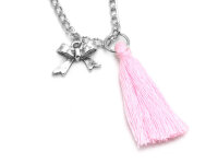 Quasten in rosa 10 Stück