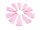 Quasten in rosa 10 Stück