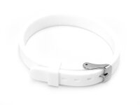 Uhrenarmband aus Silikon in weiß 1 Stück