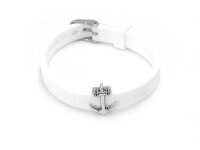 Uhrenarmband aus Silikon in weiß 1 Stück