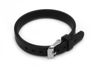 Uhrenarmband aus Silikon in schwarz 1 Stück